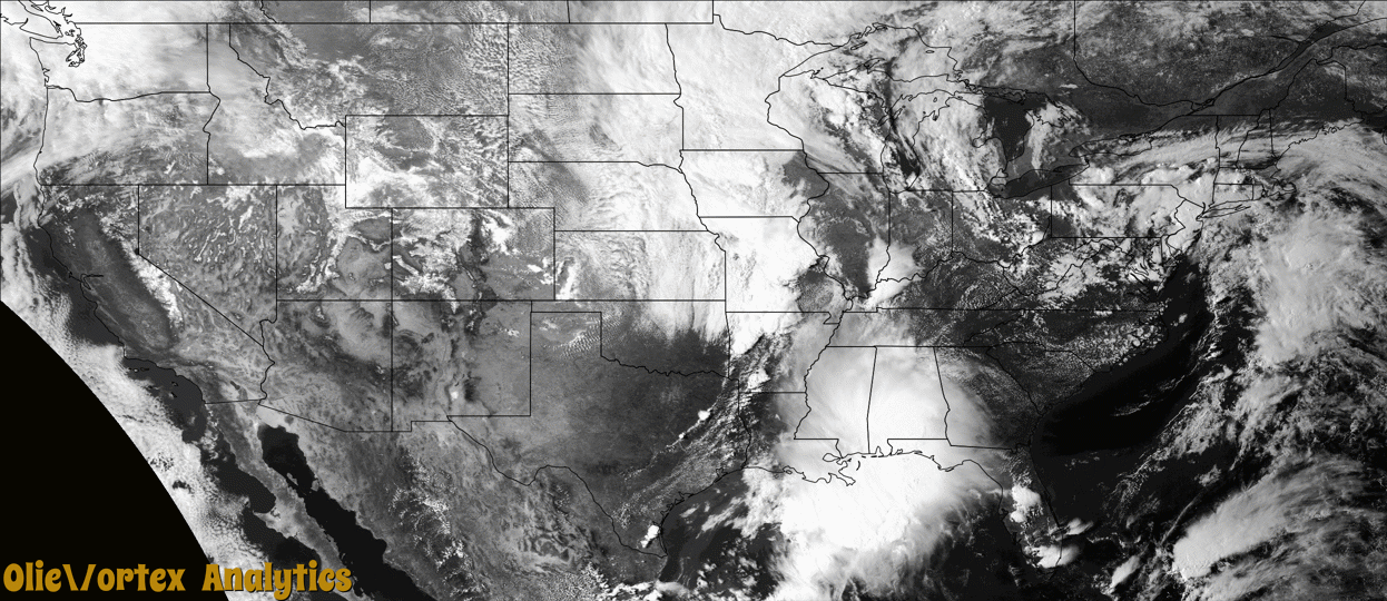 visible satellite during active storm reports