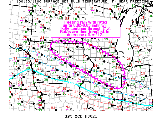 Mesoscale Discussion 21