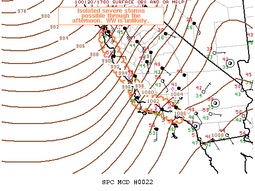 Mesoscale Discussion 22
