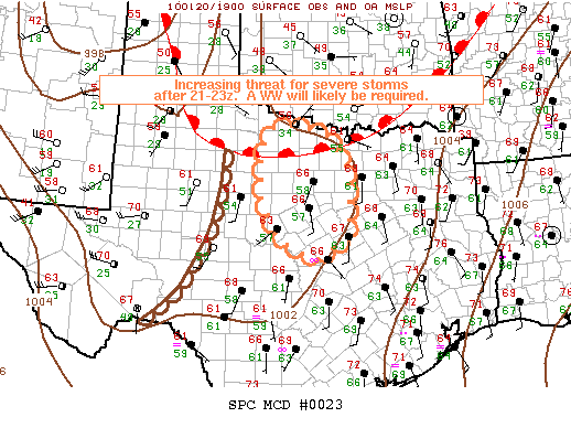 Mesoscale Discussion 23
