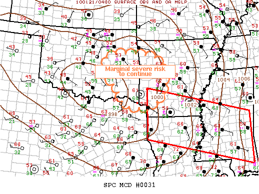 Mesoscale Discussion 31