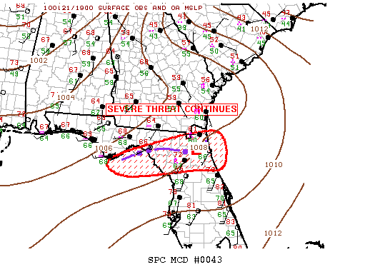 Mesoscale Discussion 43