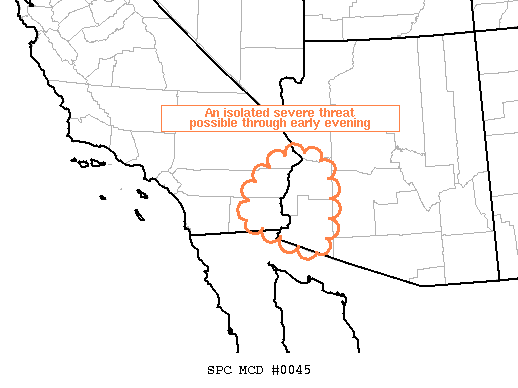 Mesoscale Discussion 45