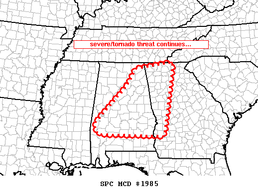 Mesoscale Discussion 1985