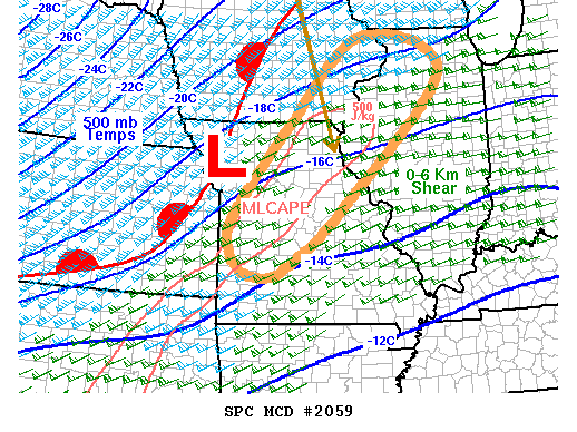 Mesoscale Discussion 2059