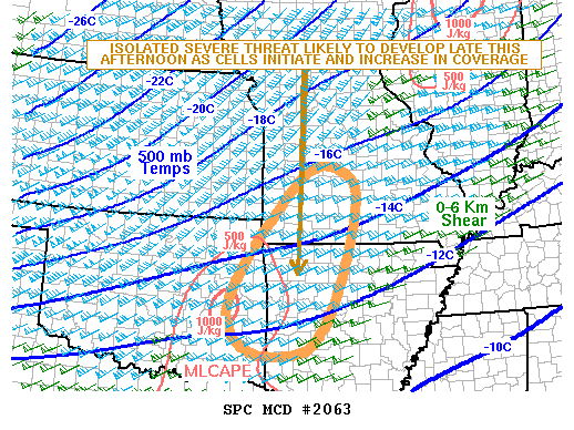 Mesoscale Discussion 2063