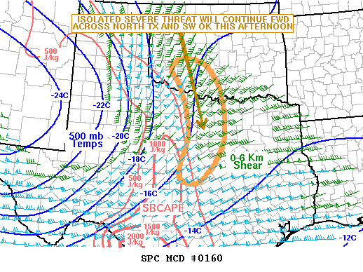Mesoscale Discussion 160