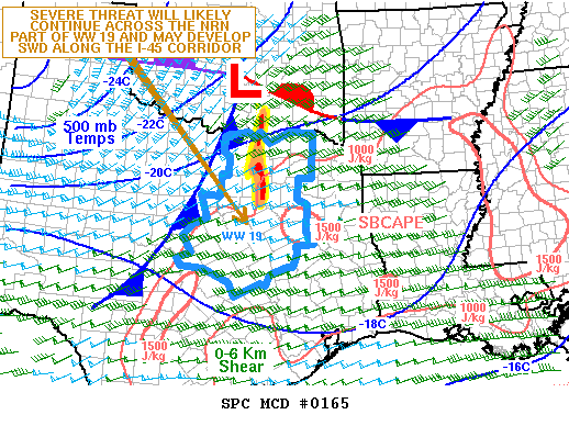 Mesoscale Discussion 165