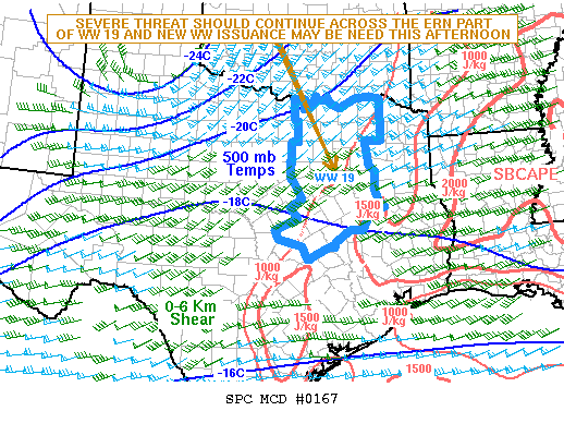 Mesoscale Discussion 167
