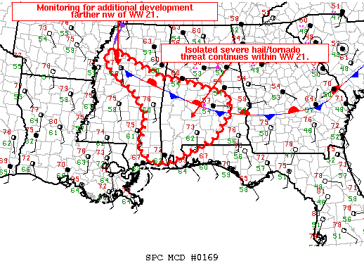 Mesoscale Discussion 169
