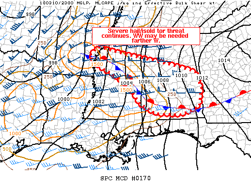Mesoscale Discussion 170