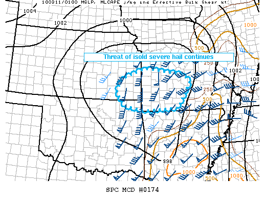 Mesoscale Discussion 174