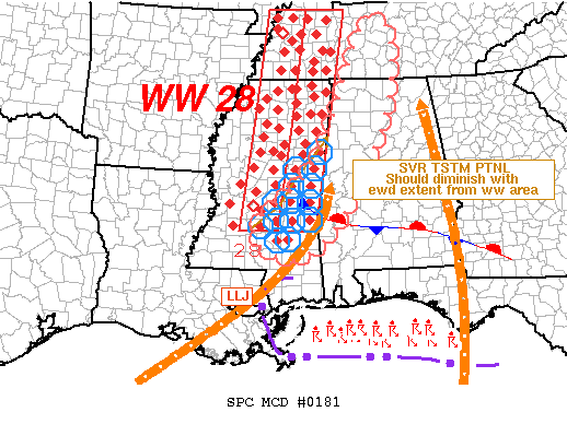 Mesoscale Discussion 181