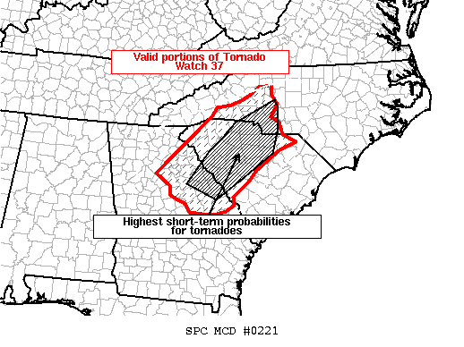 Mesoscale Discussion 221