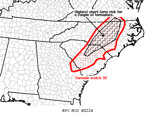 Mesoscale Discussion 224
