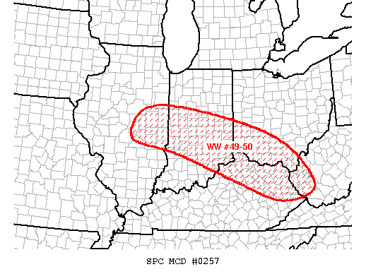 Mesoscale Discussion 257