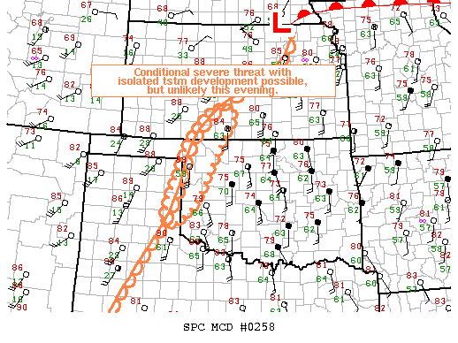 Mesoscale Discussion 258