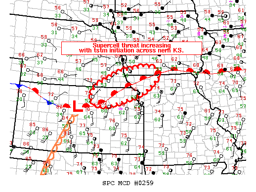 Mesoscale Discussion 259