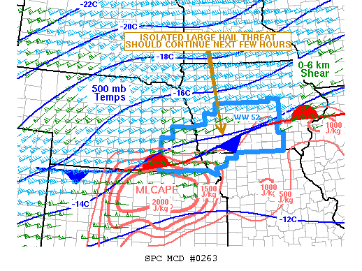Mesoscale Discussion 263