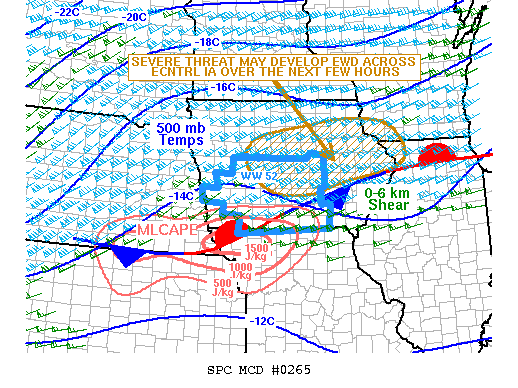 Mesoscale Discussion 265