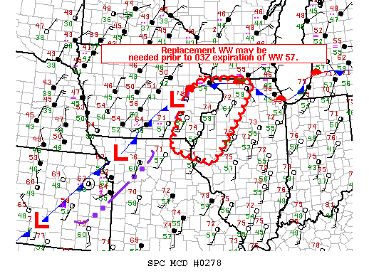 Mesoscale Discussion 278