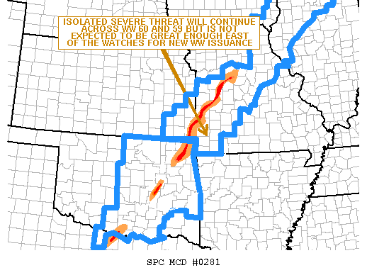 Mesoscale Discussion 281