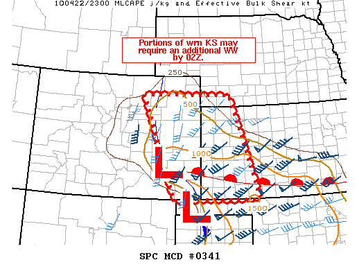 Mesoscale Discussion 341