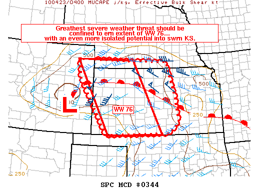 Mesoscale Discussion 344