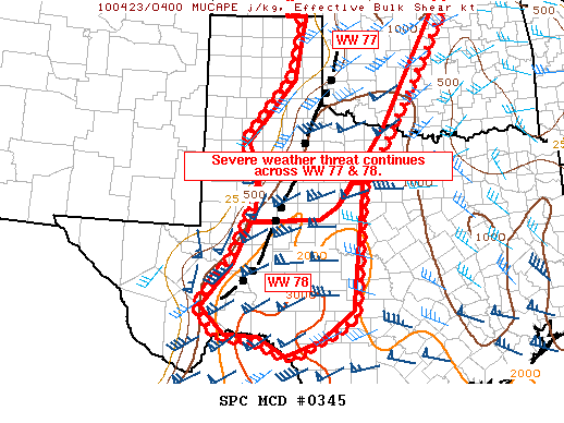 Mesoscale Discussion 345