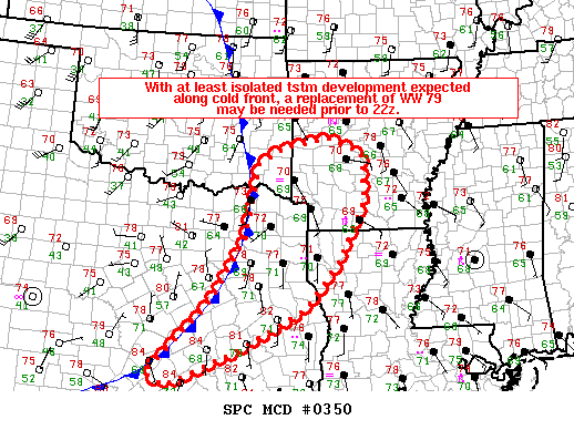 Mesoscale Discussion 350