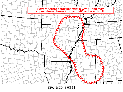 Mesoscale Discussion 351