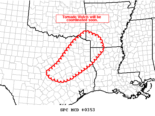 Mesoscale Discussion 353
