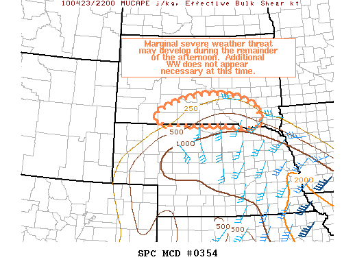 Mesoscale Discussion 354