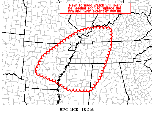 Mesoscale Discussion 355