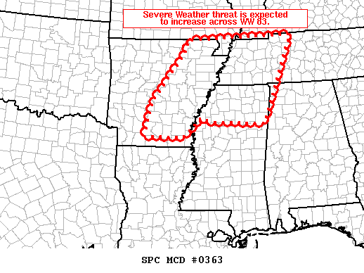 Mesoscale Discussion 363
