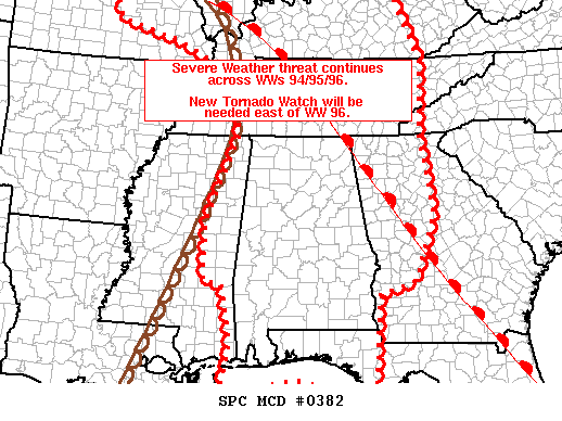Mesoscale Discussion 382