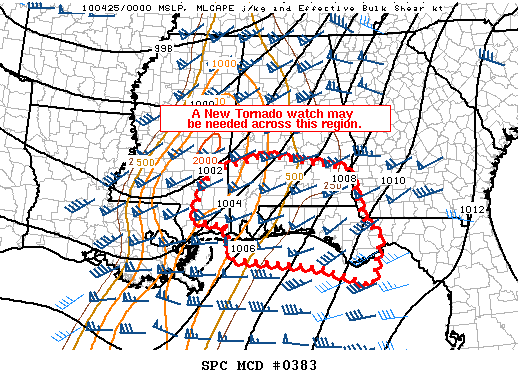 Mesoscale Discussion 383