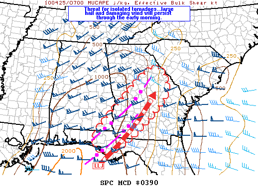 Mesoscale Discussion 390