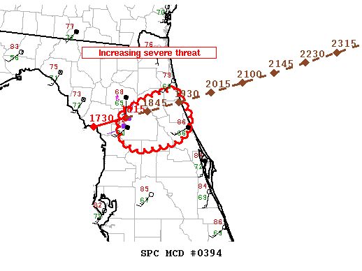 Mesoscale Discussion 394