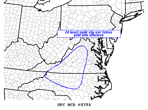 Mesoscale Discussion 396