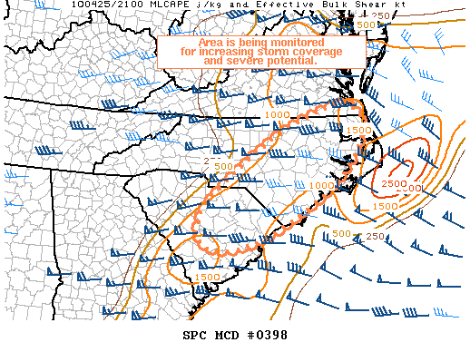 Mesoscale Discussion 398