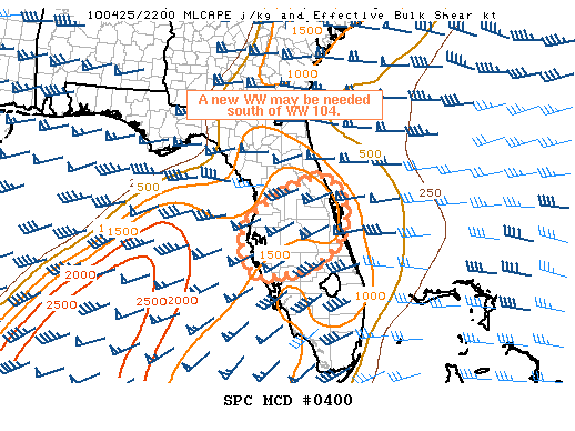 Mesoscale Discussion 400