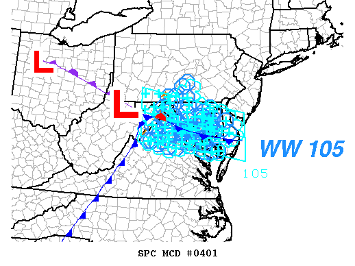 Mesoscale Discussion 401