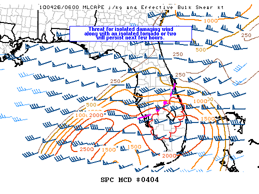 Mesoscale Discussion 404