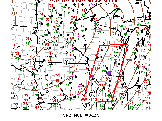 Mesoscale Discussion 425