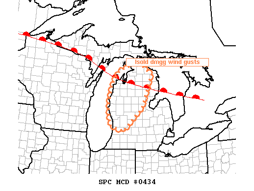Mesoscale Discussion 434