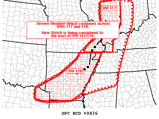 Mesoscale Discussion 436