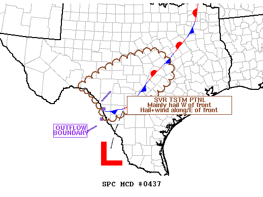 Mesoscale Discussion 437