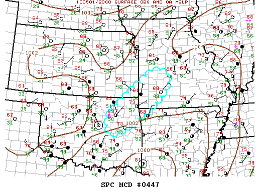 Mesoscale Discussion 447