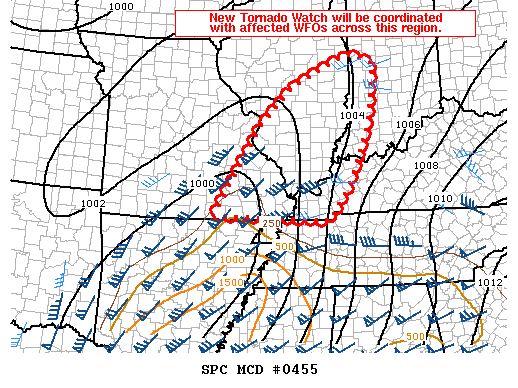 Mesoscale Discussion 455
